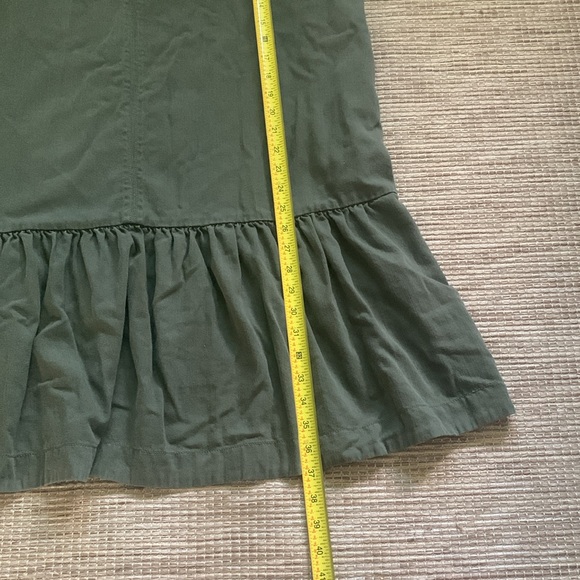 Anthropologie Maeve Tiana Flounced Olive Green Cottagecore Dress Plus Size 1X - Picture 11 of 14